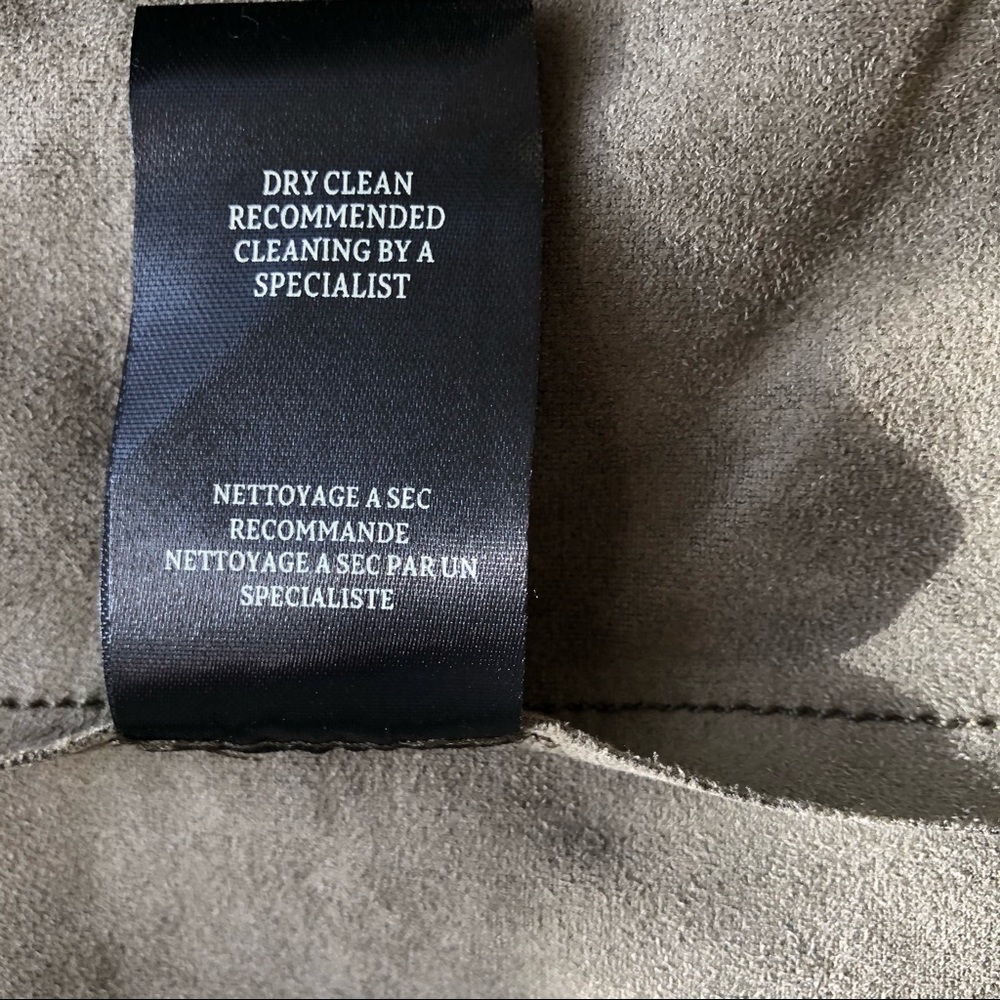 NWT Anthropologie Westley Sueded Jacket by Blank NYC Green Faux Suede Size XL - Picture 4 of 6